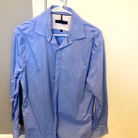 Tommy Hilfiger blue dress shirt - Picture 1 of 2